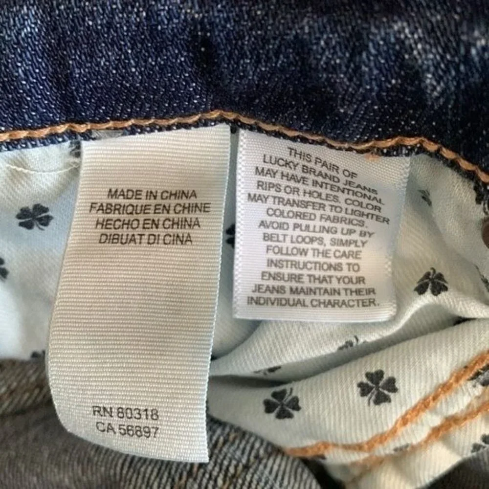 Lucky Brand Sweetn Straight Womens Jeans Size 0/25 Medium Wash Denim